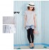 Lace layered back slit nursing top 