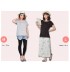 Lace layered back slit nursing top 