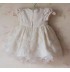 Robe blanche de cérémonie et demoiselle d'honneur petite fille 6-24 mois 