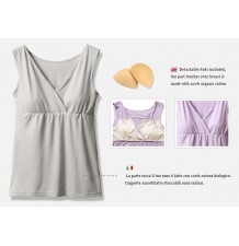 Bamboo Fabric Maternity Nursing Tank 