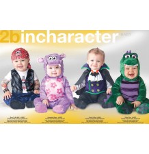 Costume Carnevale Dinosauro per Bambino Incharacter 0-24 mesi