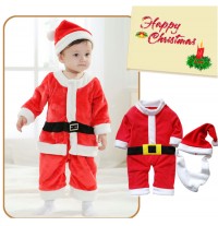 Baby boy Costume Christmas Santa Claus 80cm - 95cm