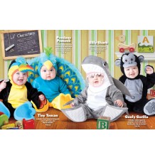 Costume Carnevale Pavone Prezioso per Bambino Incharacter 0-24 mesi