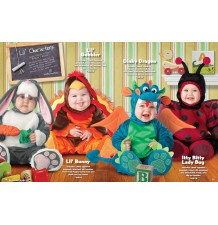 Costume Carnevale Tacchino per Bambino Incharacter 0-24 mesi