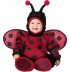 Costume Carnevale Coccinella per Bambina Incharacter 0-4 anni