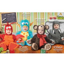 Costume Carnevale Aragosta per Bambino Incharacter 0-4 anni