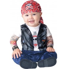 Incharacter Costume Carnevale Motociclista per Bambini 0 - 6M