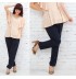 Adjustable Waist Fine Linen Maternity Trousers 