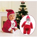 Tutina Babbo Natale Imbottita 80 - 100cm Na02