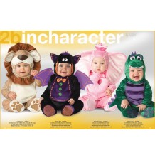 Incharacter Costume de Carnaval Éléphant Rose 0-24M