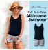 Multi-color stripe all-in-one maternity and nursing  swimwear