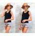 Multi-color stripe all-in-one maternity and nursing  swimwear