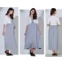 Fake layered Maternity Nursing Maxi Dress 