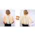 Robe de grossesse et allaitement bicolore en chiffon