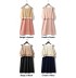 Robe de grossesse et allaitement bicolore en chiffon