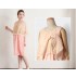 Robe de grossesse et allaitement bicolore en chiffon