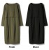 Maternity and nursing long sleeve dress with boat neck