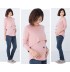 Maternity and nursing long sleeve top