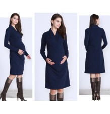 Maternity and nursing long sleeve dress