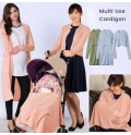 Cardigan de grossesse et d'allaitement avec extension multifonction