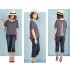 3/4 cropped maternity jeans with detachable waist extension