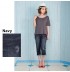 3/4 cropped maternity jeans with detachable waist extension