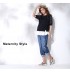 3/4 cropped maternity jeans with detachable waist extension