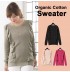 Pull de grossesse et d'allaitement en coton biologique 