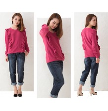 Organic cotton maternity and nursing sweater 
