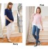 Maternity and nursing long sleeve and double layer top 