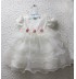 Abitino battesimo/cerimonia bianco bimba 3-24M