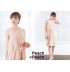 Robe de grossesse et allaitement bicolore en chiffon