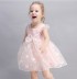 Vestitino bimba damigella bianco / rosa 90-140cm