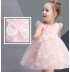 Vestitino bimba damigella bianco / rosa 90-140cm