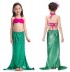 Maillot de bain petite fille, modèle sirène, 3 pièces 100-130 cm