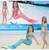Maillot de bain petite fille, modèle sirène, 3 pièces 110-140 cm