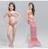 Maillot de bain petite fille, modèle sirène, 3 pièces 110-140 cm