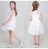 Flower girl formal dress white colour with butterflies 90-150cm