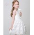 Flower girl formal dress white colour with butterflies 90-150cm