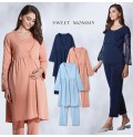 Pigiama e Camicia da Notte Premaman Allattamento 3 pezzi