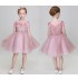 Abitino cerimonia bimba damigella color rosa 80-150cm