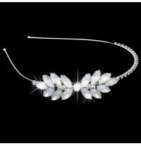 Girl beaded headband 2 colours pink white