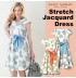 Maternity and nursing Jacquard dress