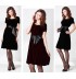 Silk Velvet Maternity Nursing Ceremony Dress 