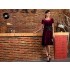 Silk Velvet Maternity Nursing Ceremony Dress 