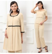 Maternity Nursing Pajamas Three pieces Set 