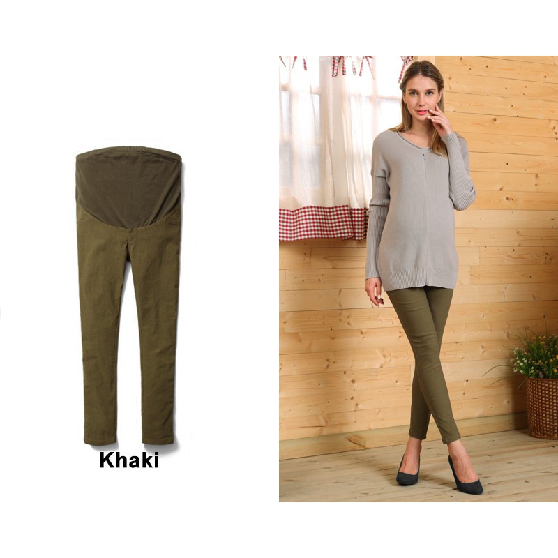 Maternity stretch skinny trousers for winter