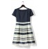 Maternity and nursing short sleeve formal dress 