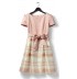 Maternity and nursing short sleeve formal dress 