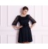 Maternity and nursing bow waist lace ceremony dress 